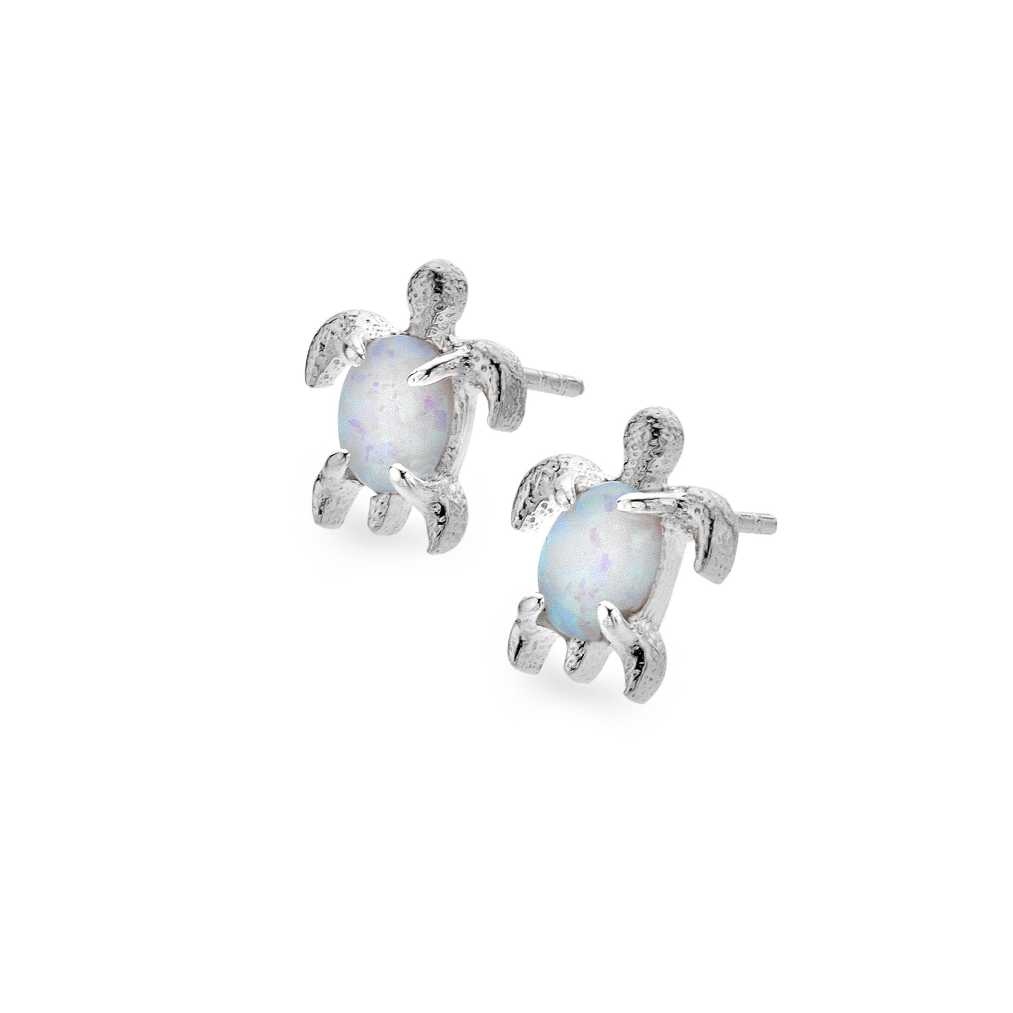 Opalite Sea Turtle Studs